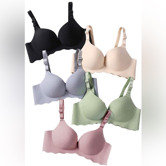 Other - 🤩 SALE Pack of 5, Women Comfort No Wire Bras Seamless No Show Bra Pack